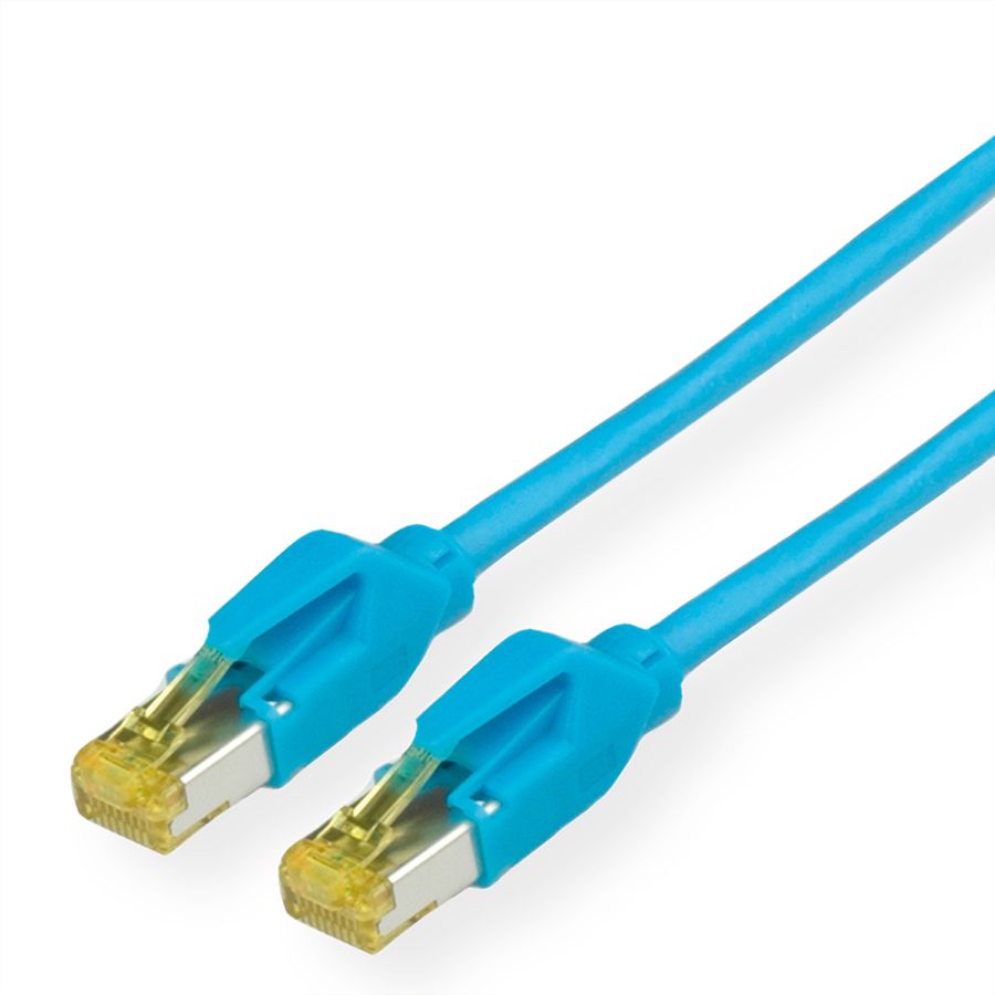 KERPEN Patchkabel Kat.6A (Class EA) S/F, MegaLine F6-90, HiRose TM31, LS0H, blauw, 10 m