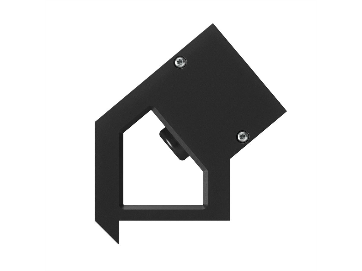 BACHMANN DESK2 ALU BLACK 2xUK, 1xUSB C/C 65W L=0,2m