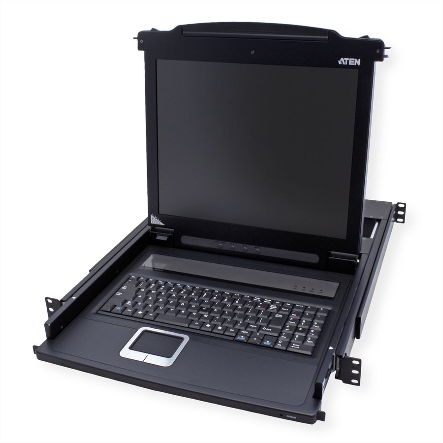 ATEN CL1000M KVM-Console, 43cm LCD, VGA, PS/2, IT-Layout