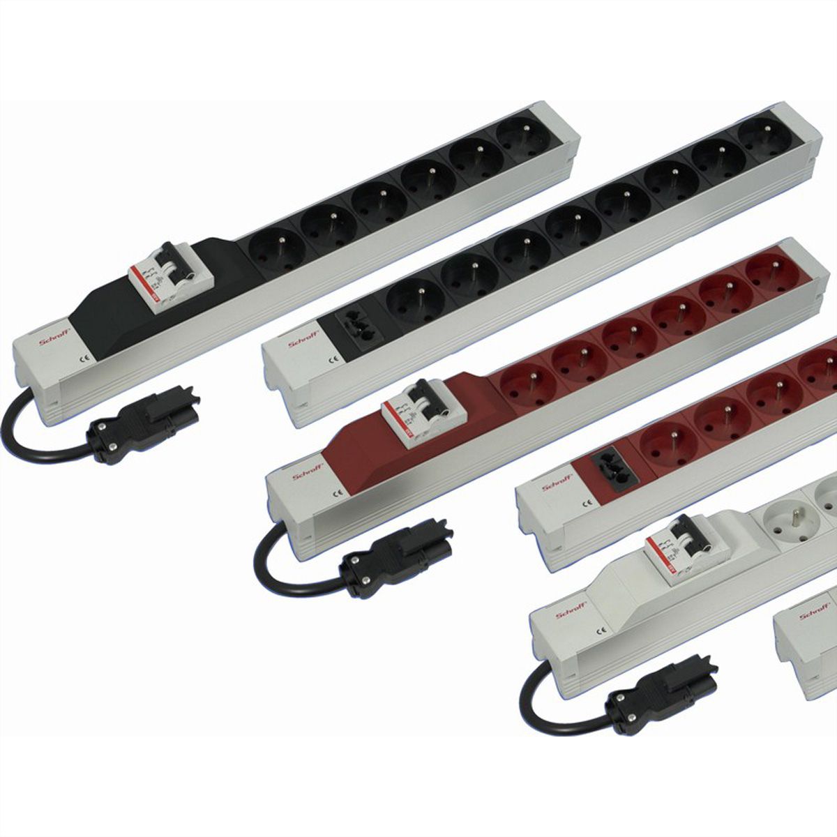 SCHROFF Wieland® Connecting Cables for Socket Strip, GST18, 5 m, IEC 60309 C20