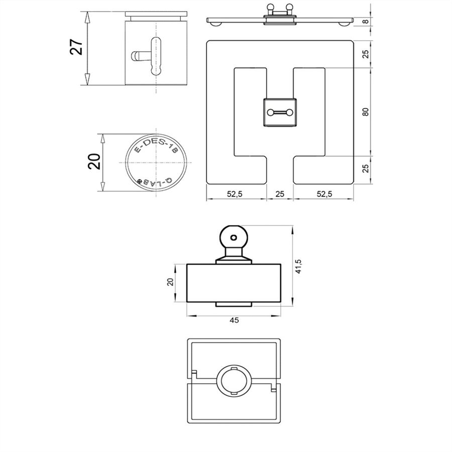 BACHMANN Kabelslang Quadro Set