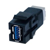 BACHMANN Keystone USB 3.0 coupler A/B socket-socket black