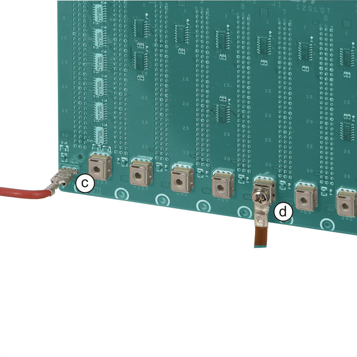 SCHROFF VMEbus J2 Backplane 3 U, 5 Slots