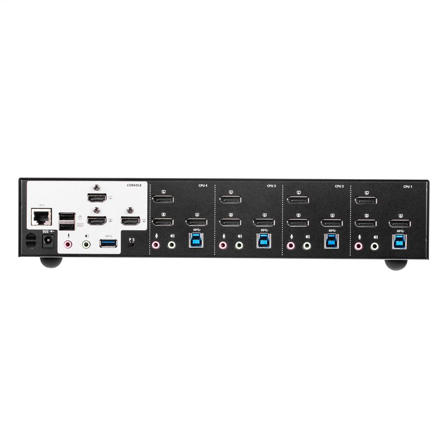 ATEN CS1964 4-poorts USB 3.0 4K DisplayPort KVM switch met 3-voudige weergave