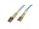 VALUE Fibre Optic Jumper Cable, 50/125µm, LC/LC, OM3, turquoise, 15 m