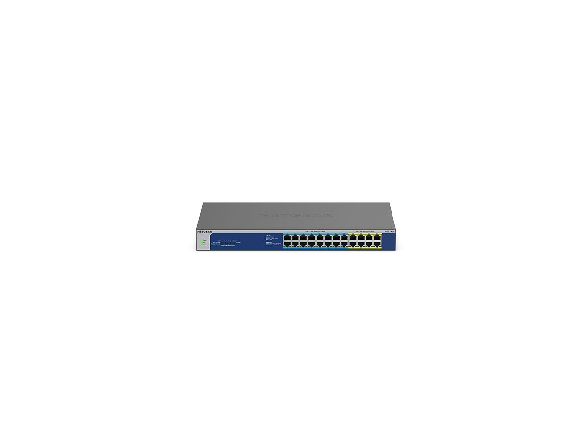 Netgear GS524UP Unmanaged Gigabit Ethernet (10/100/1000) Power over Ethernet (PoE) Grijs