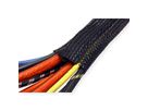 ROLINE PVC-weefselslang voor kabelgeleiding, met klittenband, zwart, 2,5 m