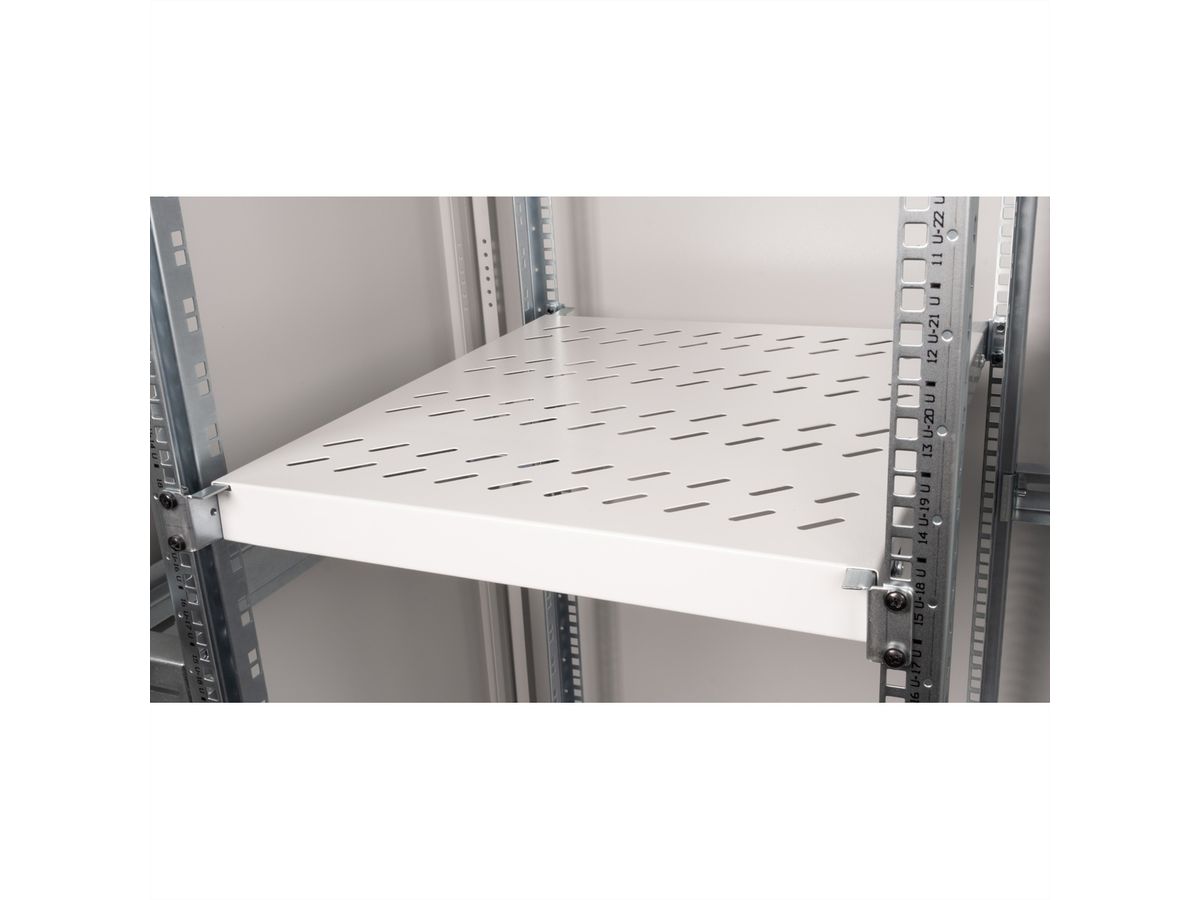 ROLINE 19-inch plank 1 U, 550 mm diep 50 kg grijs