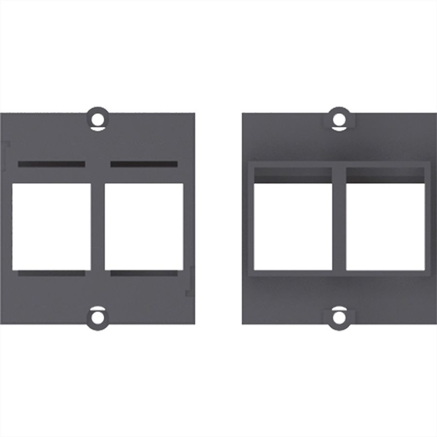BACHMANN custom module frame 2x Keystone, black