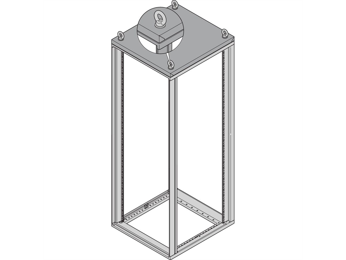 SCHROFF Novastar Lifting Eyes for Raised or Fan Top Cover