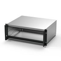 SCHROFF RatiopacPRO AIR 19" Rack Mount Case, Retrofittable Shielding With Handles, 3/4 U, 84 HP, 255 mm