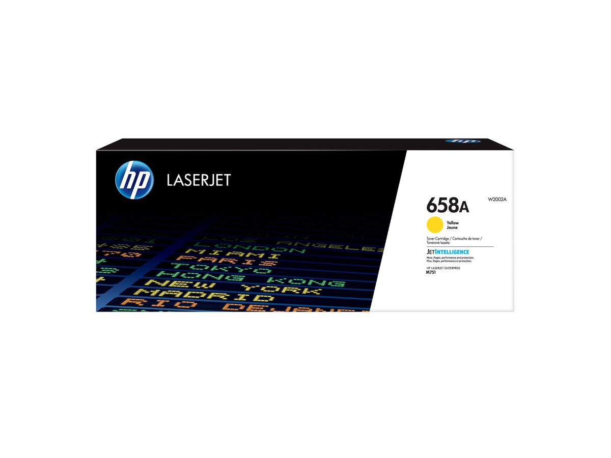 HP 658A originele gele LaserJet tonercartridge