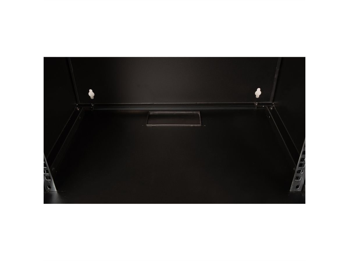 ROLINE 19-inch wandbehuizing Basic 7 U, 540x400 BxD Bouwpakket zwart