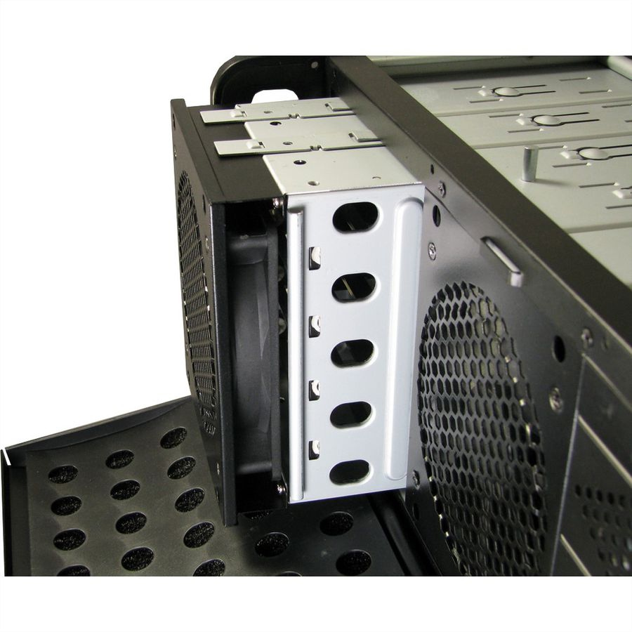 19" serverbehuizing, 4HE, lange versie, IPC 4U-4129L, zwart