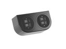 BACHMANN PIX HOLDER DOUBLE, 2x USB A/C, ISV, schwarz, 0,2 m