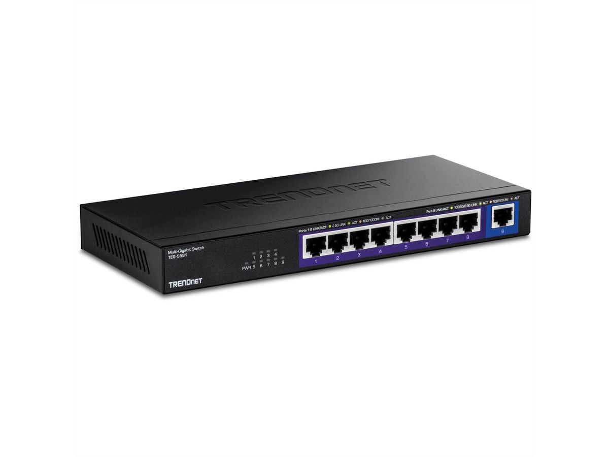 TRENDnet TEG-S591 9-Port Switch, Multi-Gigabit