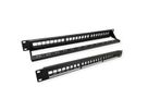 VALUE Keystone 19'' Module Frame, 24 ports, unshielded, 1U, 3-piece-type, black