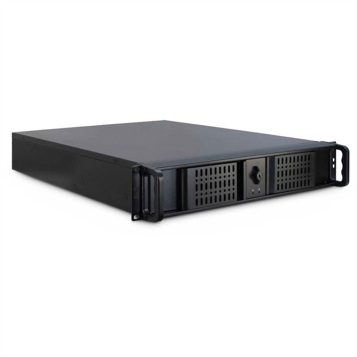 19" serverbehuizing, 2HE, lang, IPC 2U 2098-SL, zwart