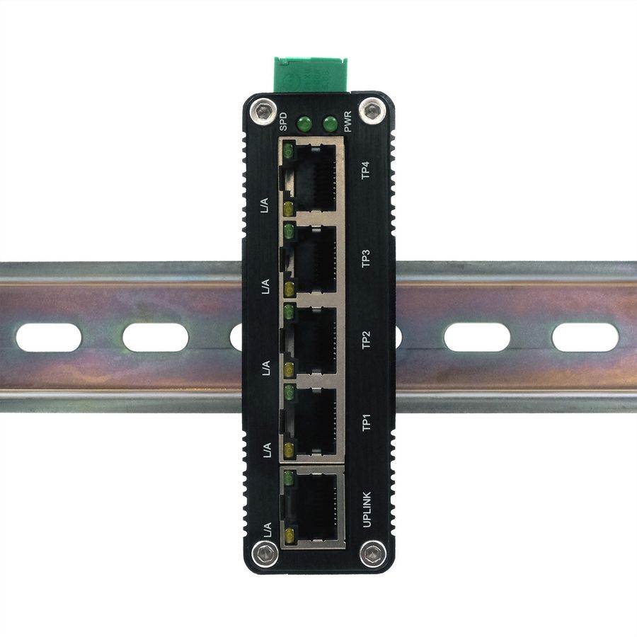 EXSYS EX-62020 5-poorts industriële Ethernet Switch