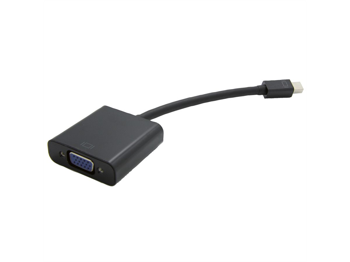 VALUE Mini DisplayPort-VGA Adapter, Mini DP Male - VGA Female