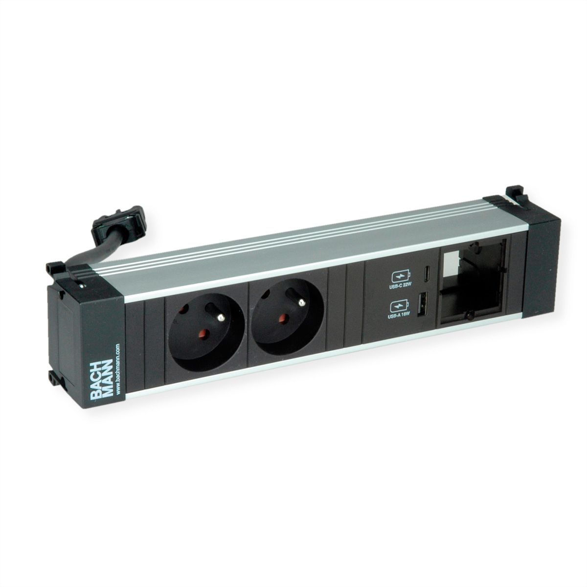 BACHMANN POWER FRAME M 2xUTE 1xCM 1xUSB A/C 22W 0.2m GST18
