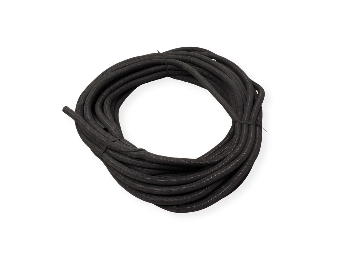 VALUE stoffen slang SNAP voor kabelbundeling, zwart, 25 m