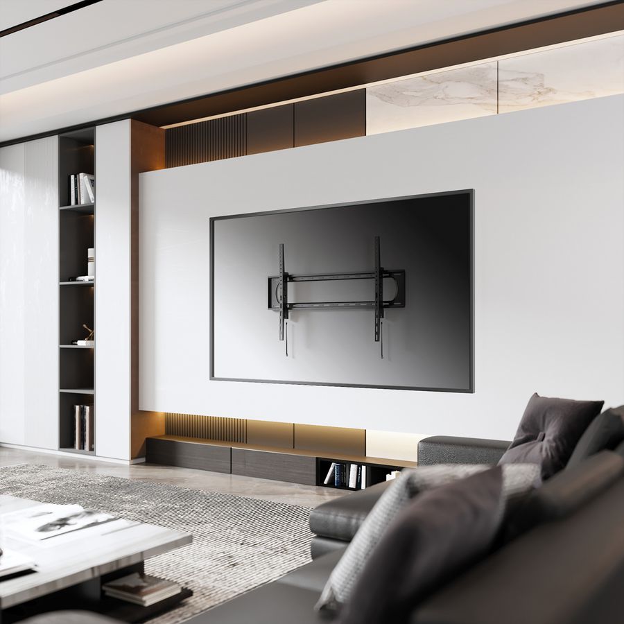 VALUE TV Wall Mount, 80mm Wall Distance, <120kg, <304,8cm (120"), VESA 900x600, tiltable