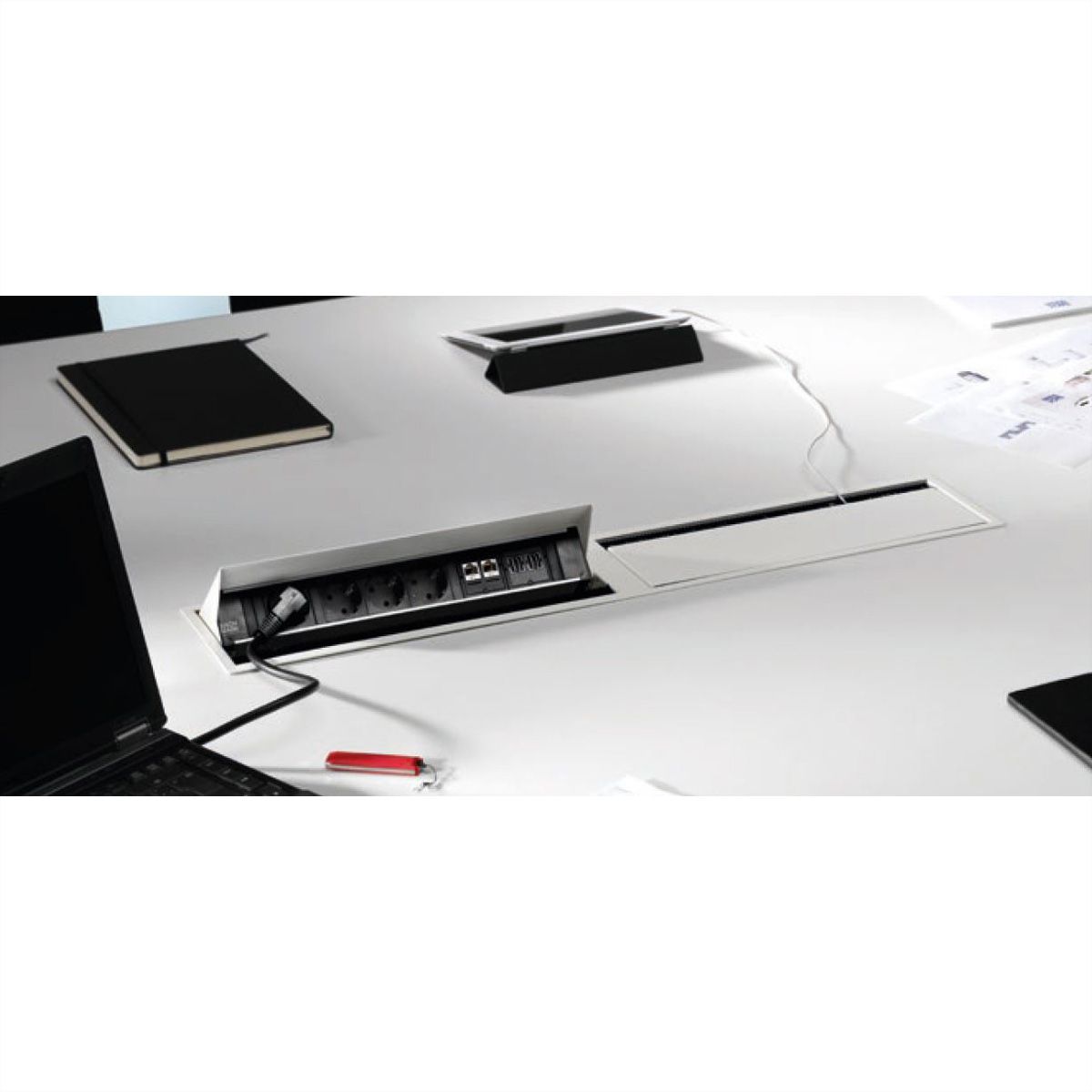 BACHMANN CONI DUO inbouwframe 2 x groot, grijs