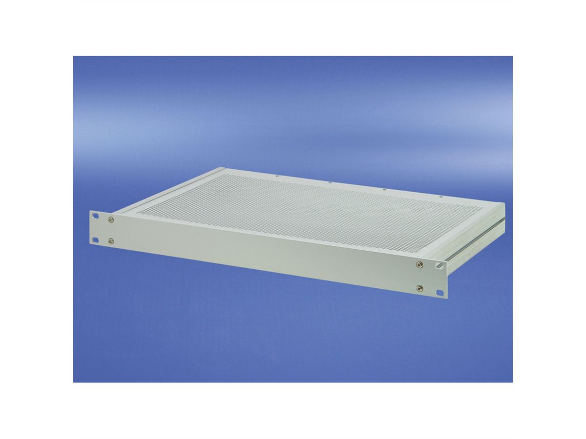 SCHROFF MultipacPRO 19" chassis, aluminium, geperforeerde boven- en onderkant, 4 HE, 460 mm