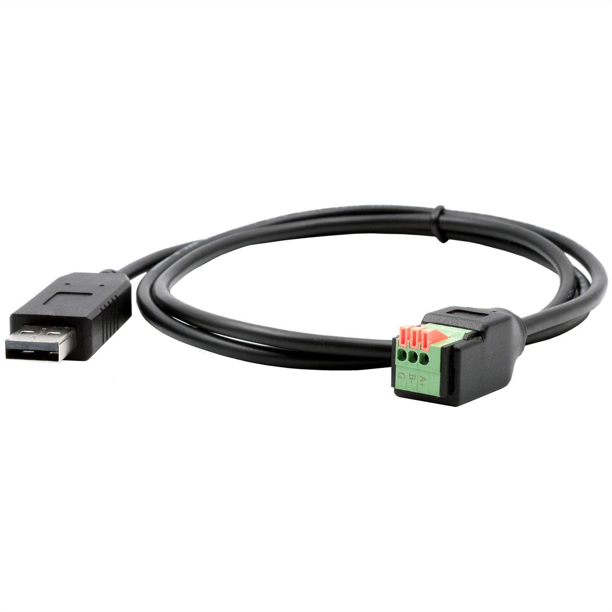 EXSYS EX-13009 USB naar 1x seriële RS-458 kabel met klemmenblok met drukknop
