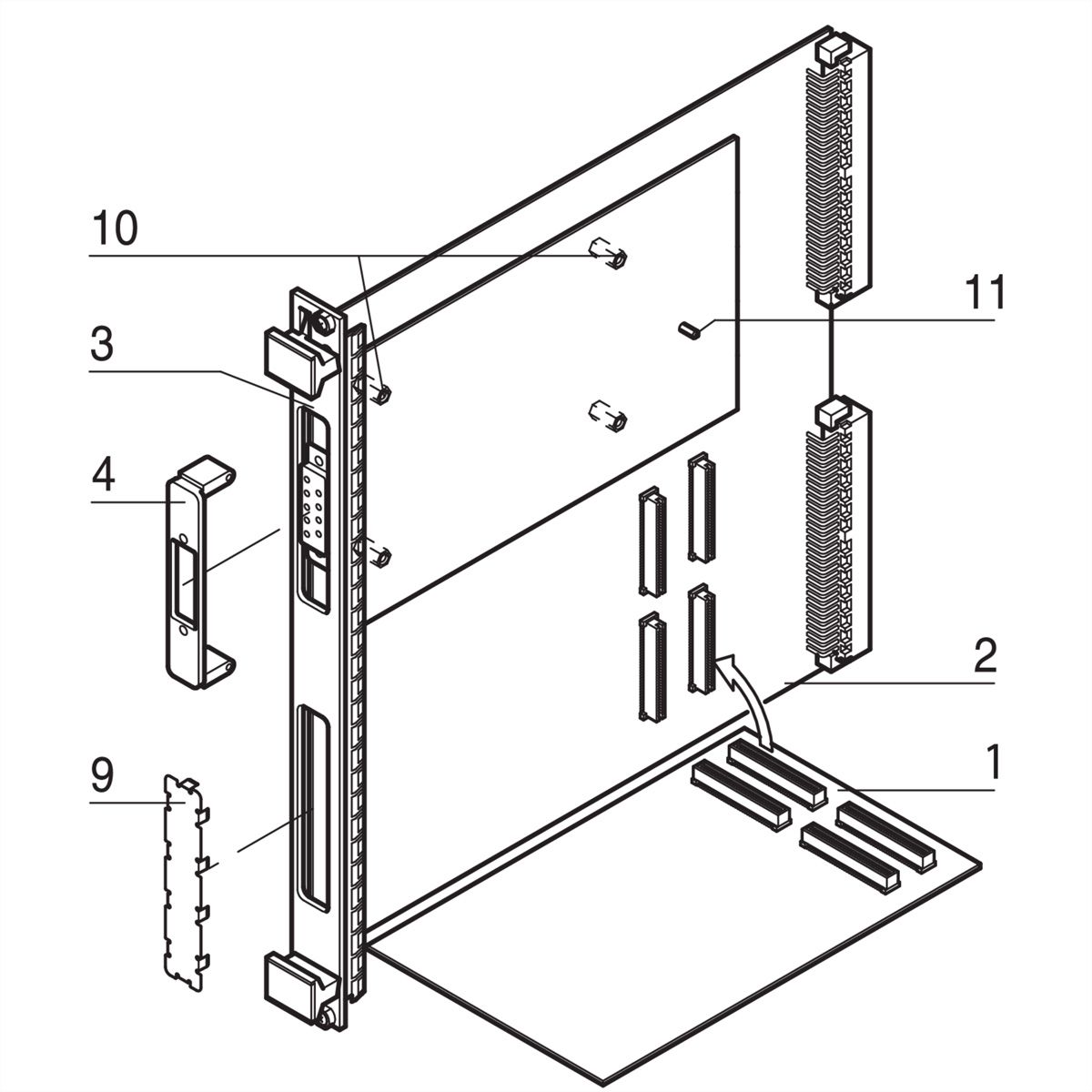 SCHROFF Spacer to Mount PMC and FMC Mezzanine Boards