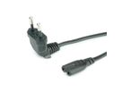 ROLINE Euro Power Cable, 2-pin, angled, black, 1.8 m