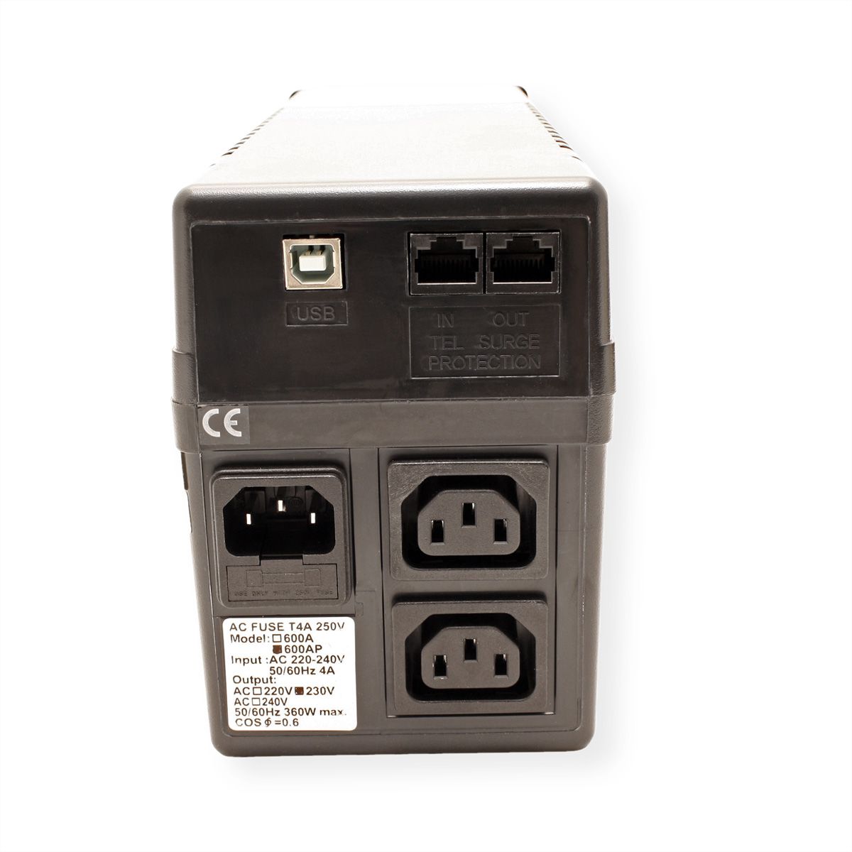VALUE UPS 600 - Line Interactive UPS met USB poort