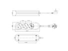 BACHMANN SMART 3x CEE7/3 red 3m CEE7/7