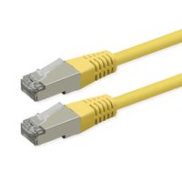 ROLINE patchkabel Cat.6 (klasse E), PoE, S/FTP (PiMF), geel, 0,3 m