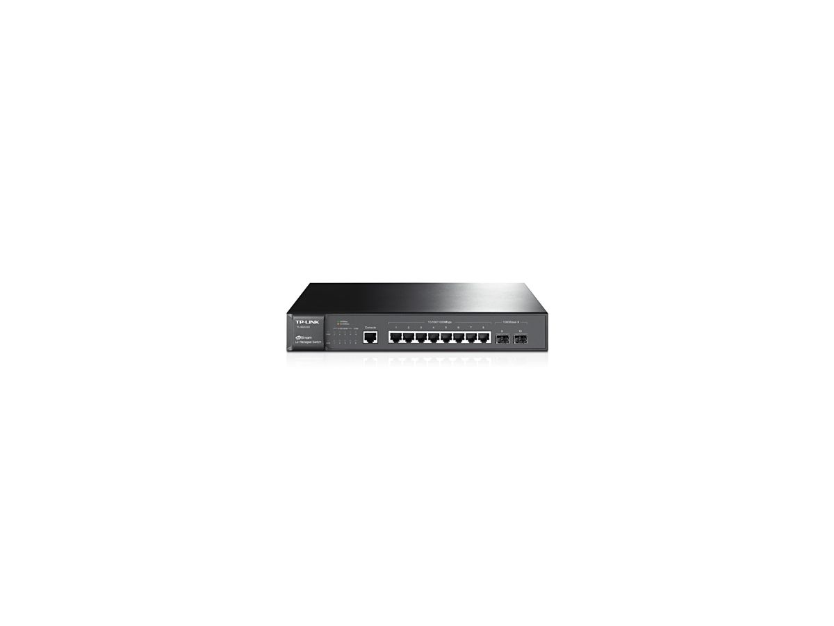 TP-LINK TL-SG3210 Managed L2 Gigabit Ethernet (10/100/1000) Power over Ethernet (PoE) Zwart