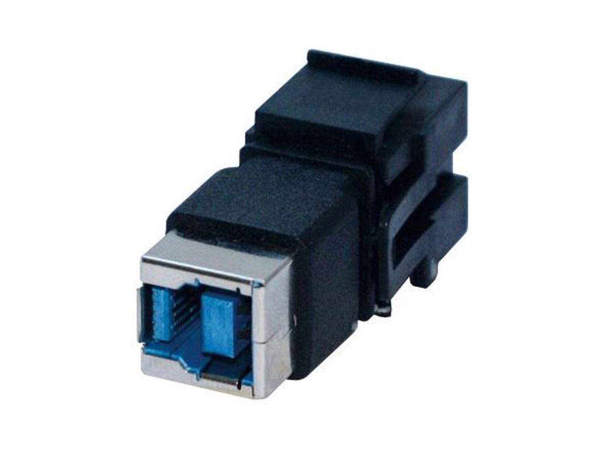 BACHMANN Keystone USB 3.0 coupler A/B socket-socket black