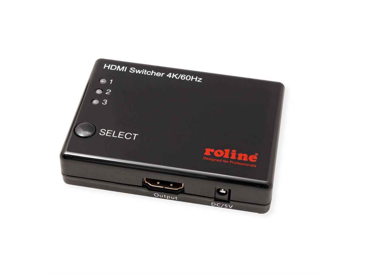 ROLINE 4K HDMI Switch, 3-voudig