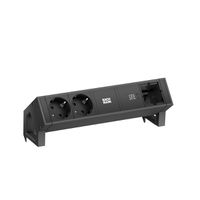 BACHMANN DESK2 2xprotective contact USB C, USB Charger 30W 1xABD 0.2m GST18 Black