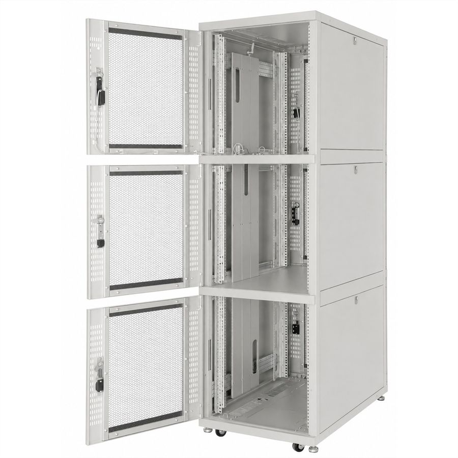ROLINE colocation-kast 42HE 800x1000 mm, 2 compartimenten, grijs