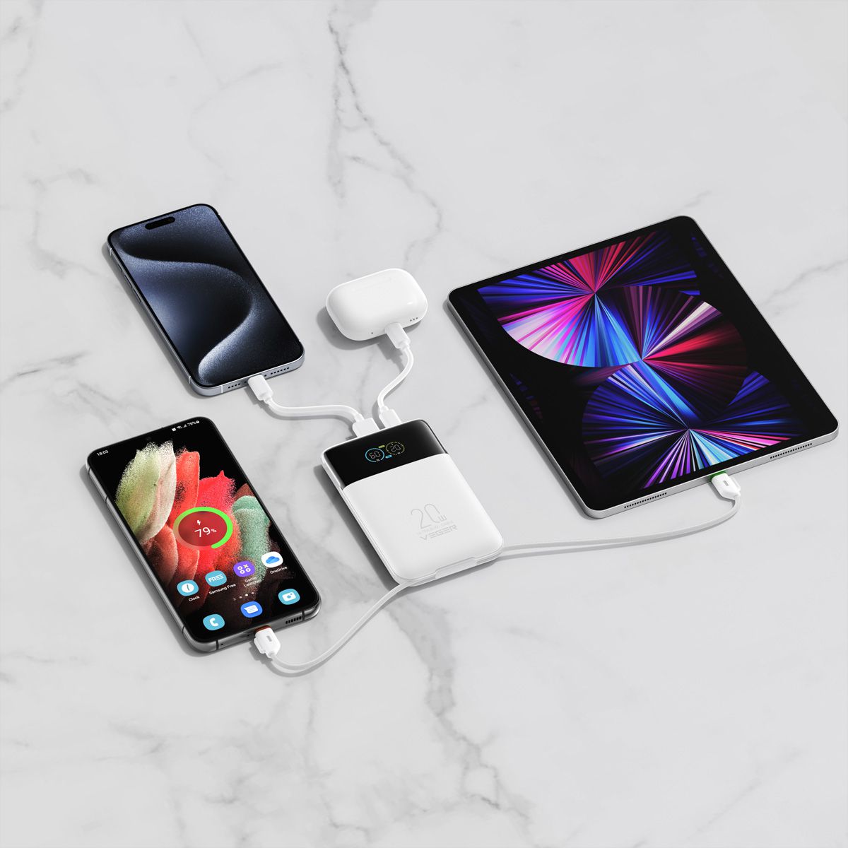 VEGER Powerbank W1211A 10000mah White