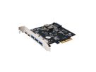 EXSYS EX-12006 5-poorts USB 3.2 Gen2 PCIe kaart 3x USB-A en 2x USB-C