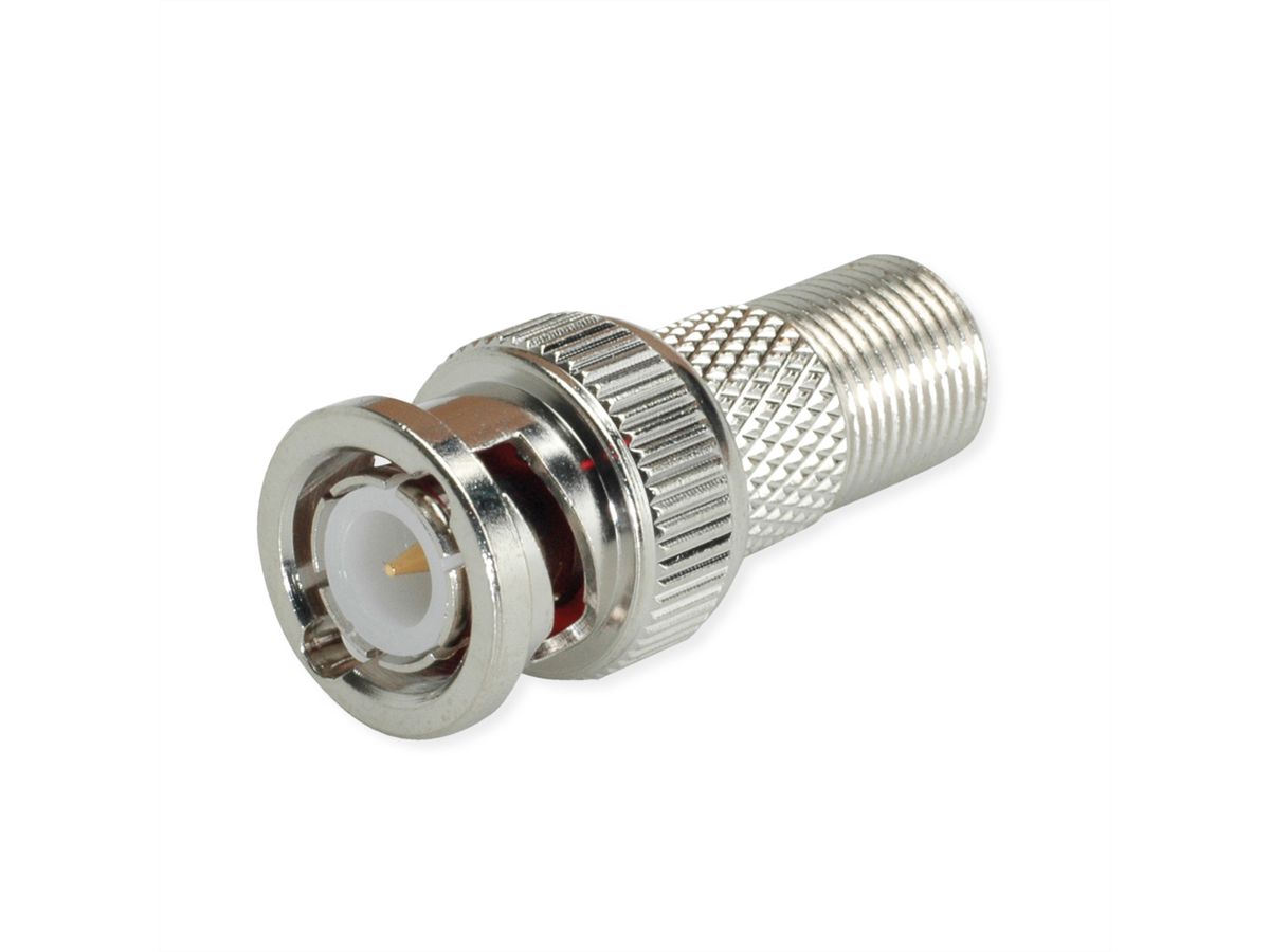 TELEGÄRTNER Adapter BNC-Stecker / F-Buchse