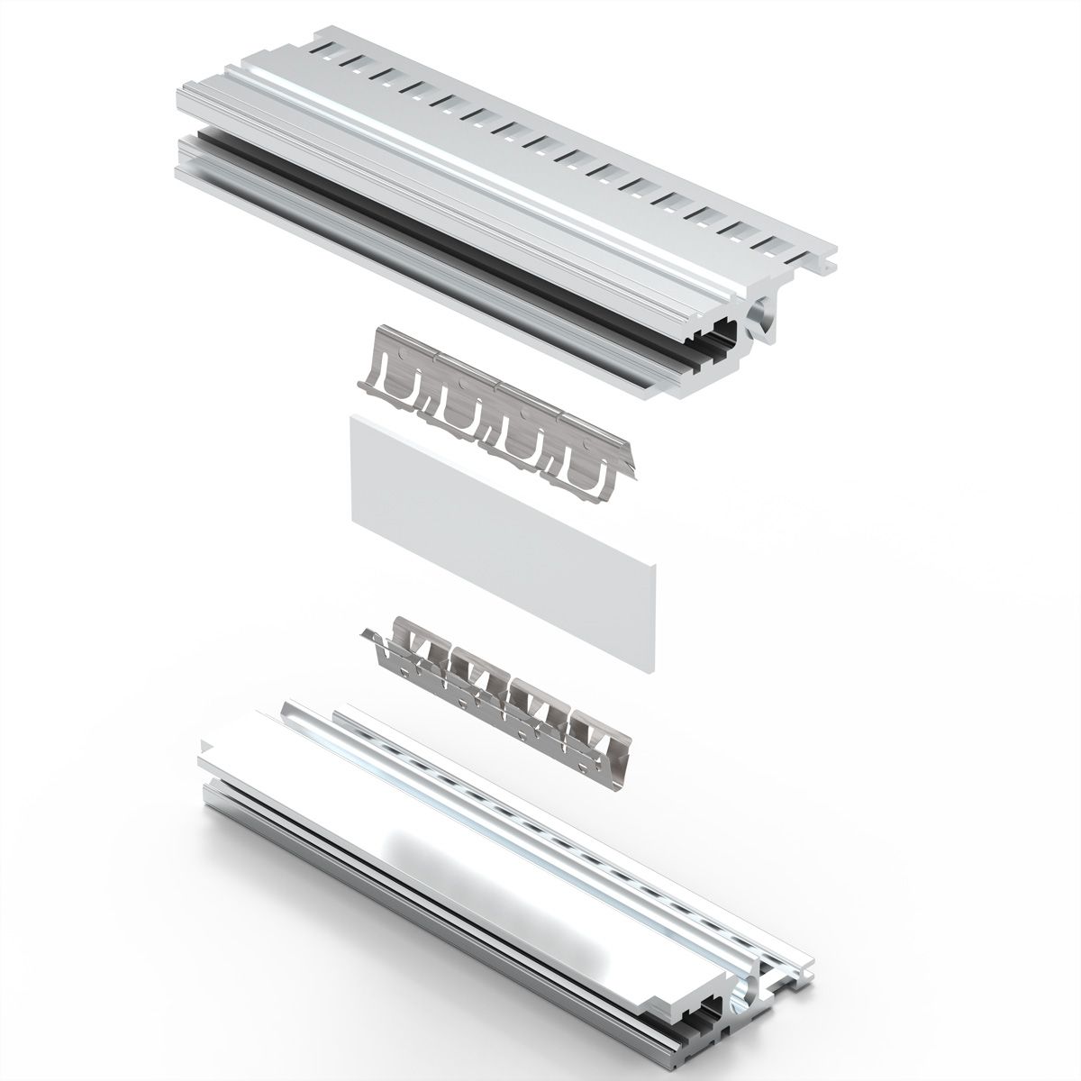 SCHROFF EMC Shielding Kit, Between Horizontal Rails, Stainless Steel, 63 HP