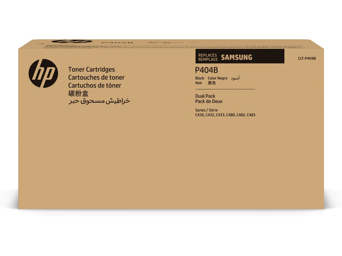 Samsung CLT-P404B 2-pack Black Original Toner Cartridge