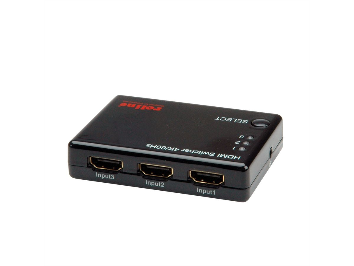 ROLINE 4K HDMI Switch, 3-way