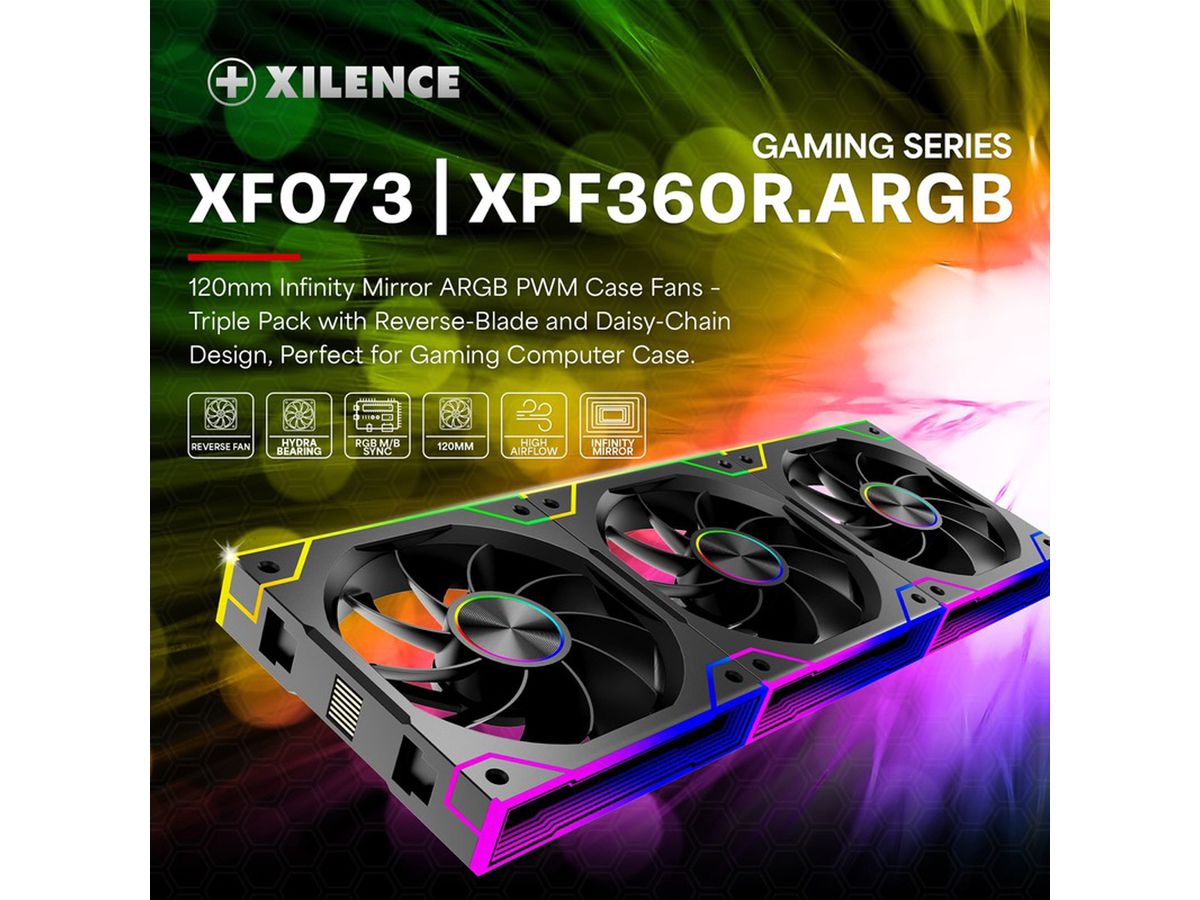 Xilence XPF120.ARGB 120mm PWM Case Fan, ARGB LED
