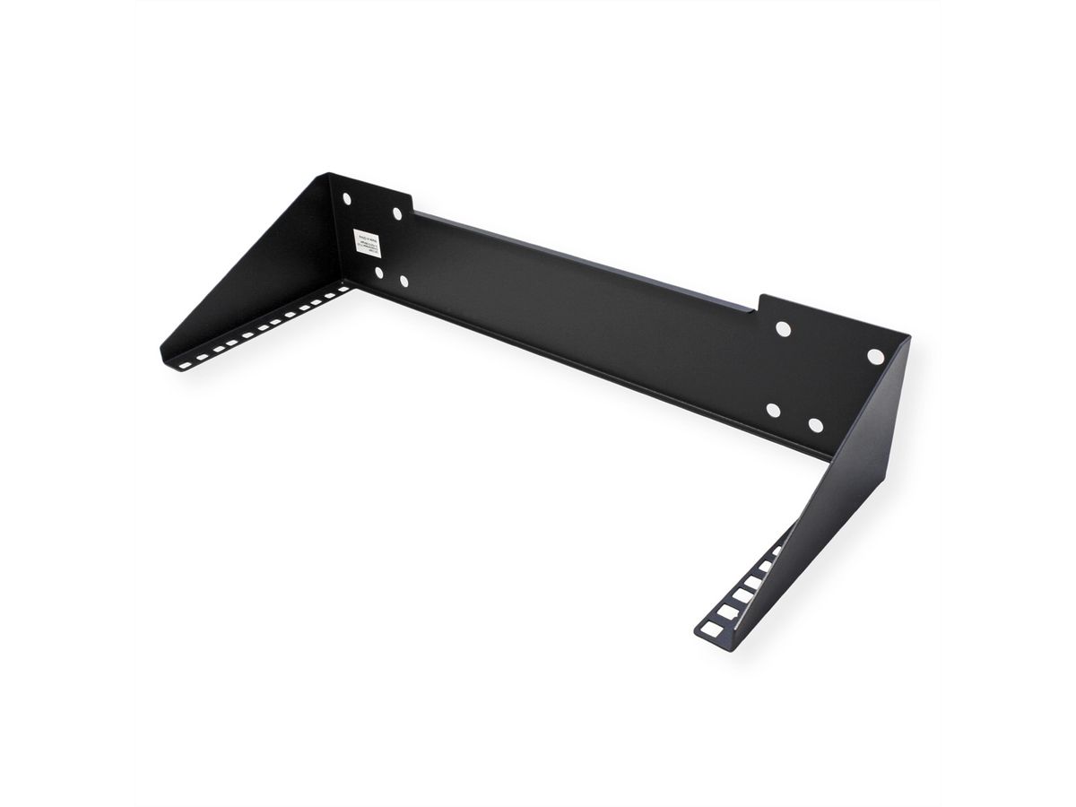 Vertical Wall Mount Bracket/Under Desk Mount, 4U, black