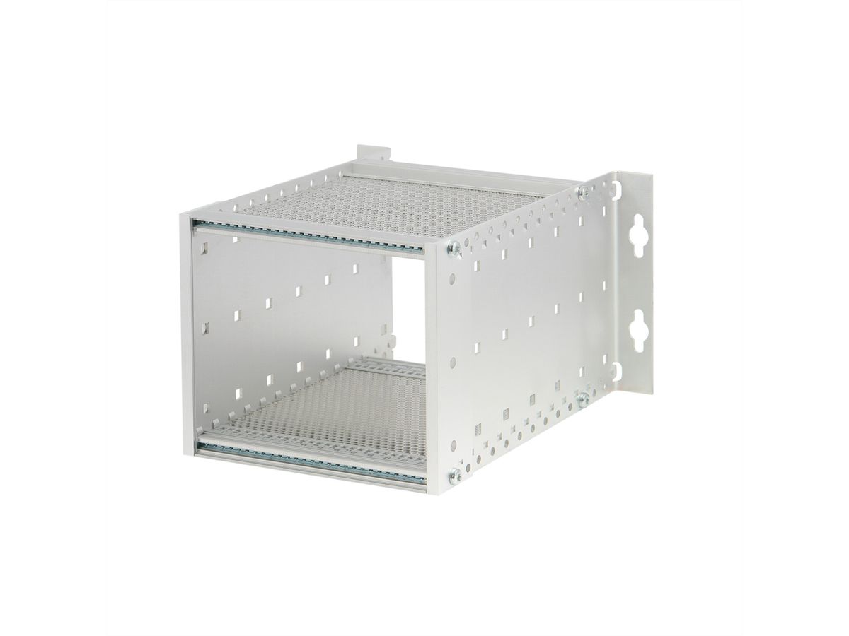 SCHROFF EuropacPRO 19" moduledrager voor moduledrager, wandmontage, niet afgeschermd, 3 HE, 205 mm