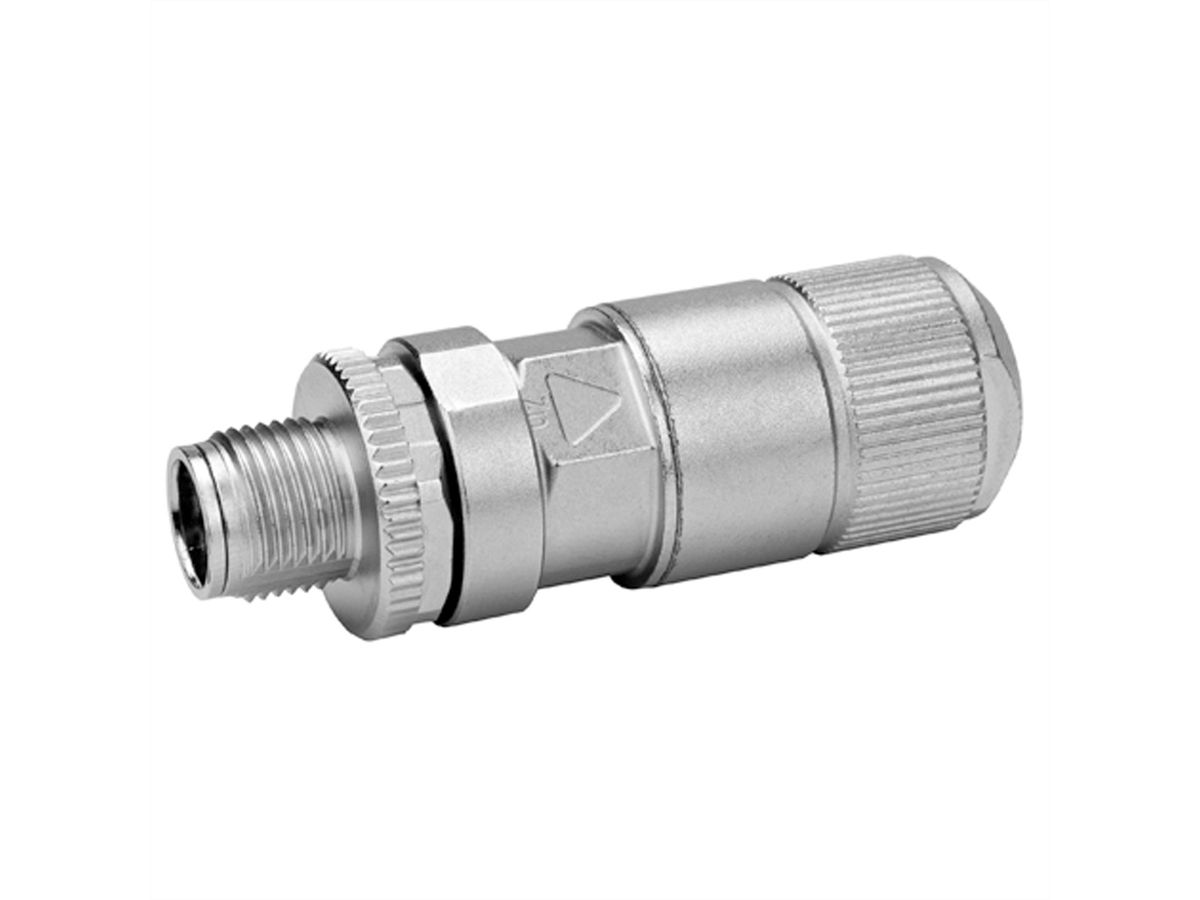TELEGÄRTNER STX M12x1 CP X-cod. Cat.6A, CP8X180-3-5IDC590FA000